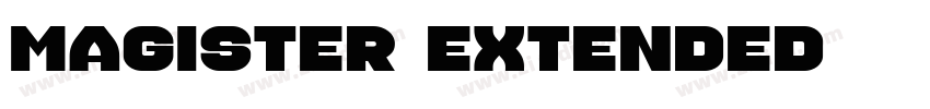 Magister Extended字体转换
